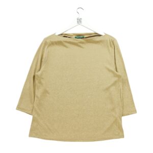 T shirt manches longues femme dore Polo Ralph Lauren Col Rond