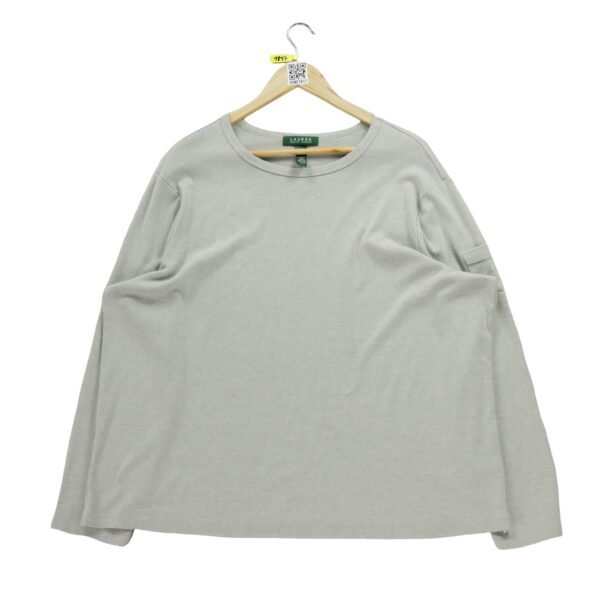 T shirt manches longues femme gris Polo Ralph Lauren Col Rond