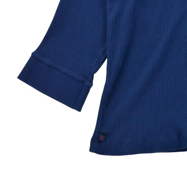 T shirt manches longues femme marine Polo Ralph Lauren Col Revert