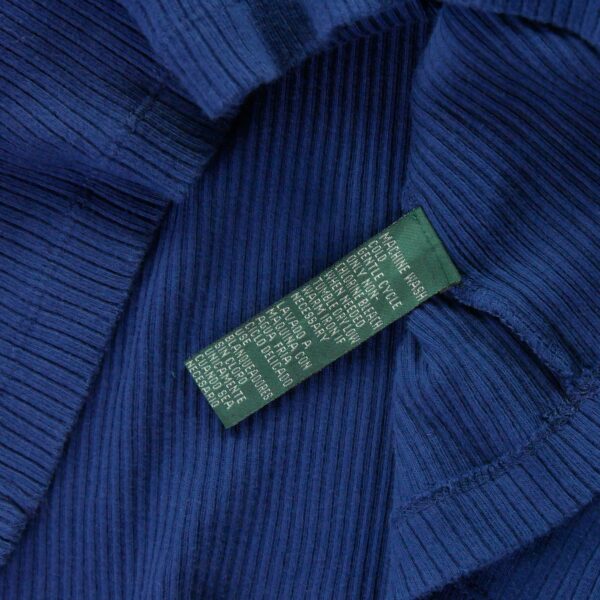 T shirt manches longues femme marine Polo Ralph Lauren Col Revert