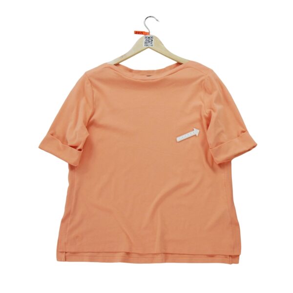 T shirt manches longues femme orange Polo Ralph Lauren Col Rond