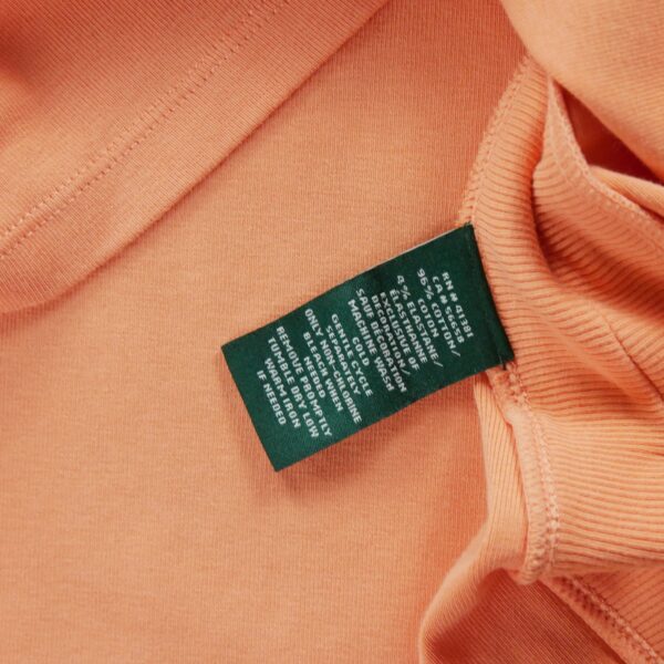 T shirt manches longues femme orange Polo Ralph Lauren Col Rond