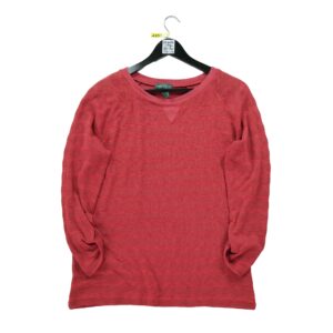 T shirt manches longues femme rouge Polo Ralph Lauren Col Rond