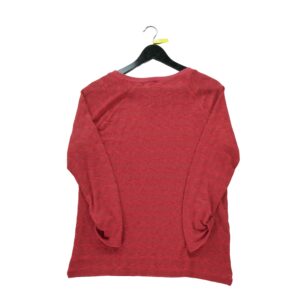 T shirt manches longues femme rouge Polo Ralph Lauren Col Rond