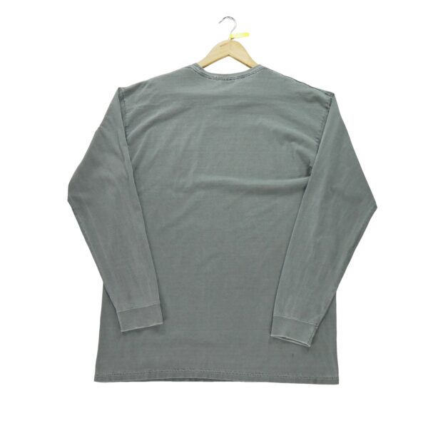 T shirt manches longues homme gris Stussy Col Rond