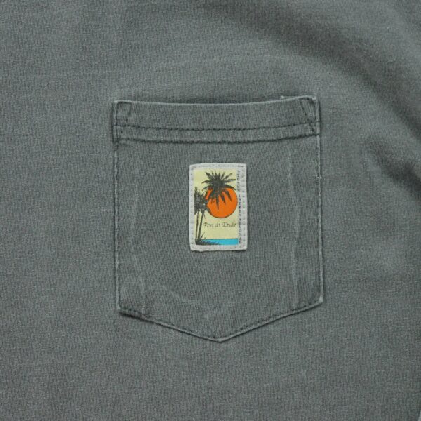 T shirt manches longues homme gris Stussy Col Rond