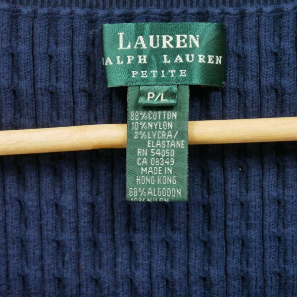 T shirt sans manches femme marine Polo Ralph Lauren Col Rond