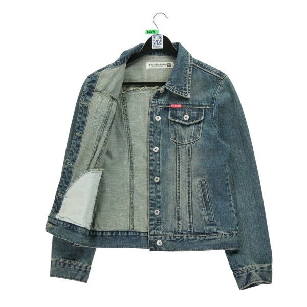 Veste en jean femme manches longues bleu Diesel Motif en jeans Col Harrington