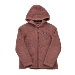 Veste polaires enfant manches longues rose Patagonia Col Rond
