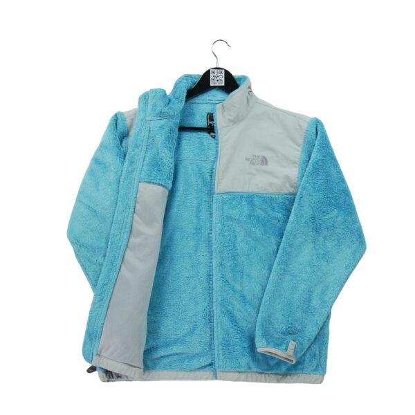 Veste polaires enfant manches longues turquoise The North Face Col Montant