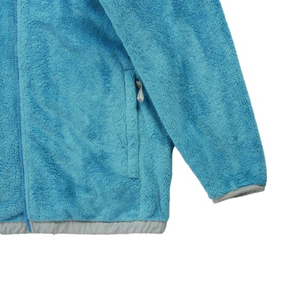 Veste polaires enfant manches longues turquoise The North Face Col Montant