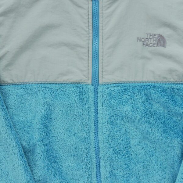 Veste polaires enfant manches longues turquoise The North Face Col Montant