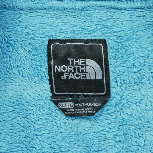 Veste polaires enfant manches longues turquoise The North Face Col Montant