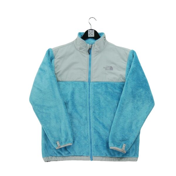 Veste polaires enfant manches longues turquoise The North Face Col Montant