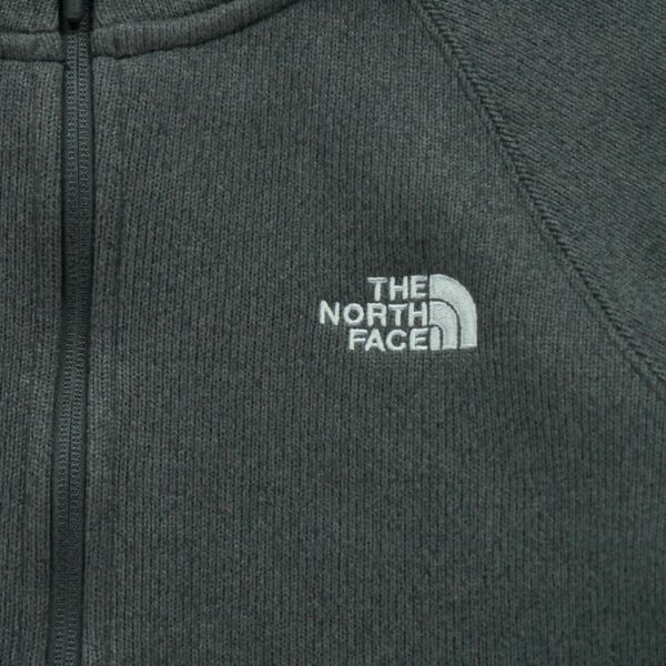Veste polaires femme manches longues gris The North Face Motif chine Col Montant