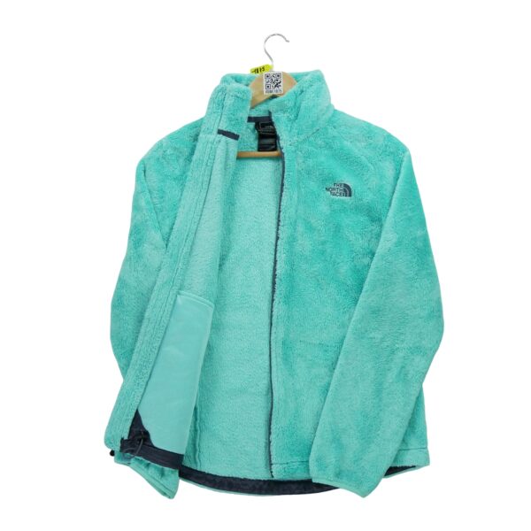 Veste polaires femme manches longues turquoise The North Face Col Montant