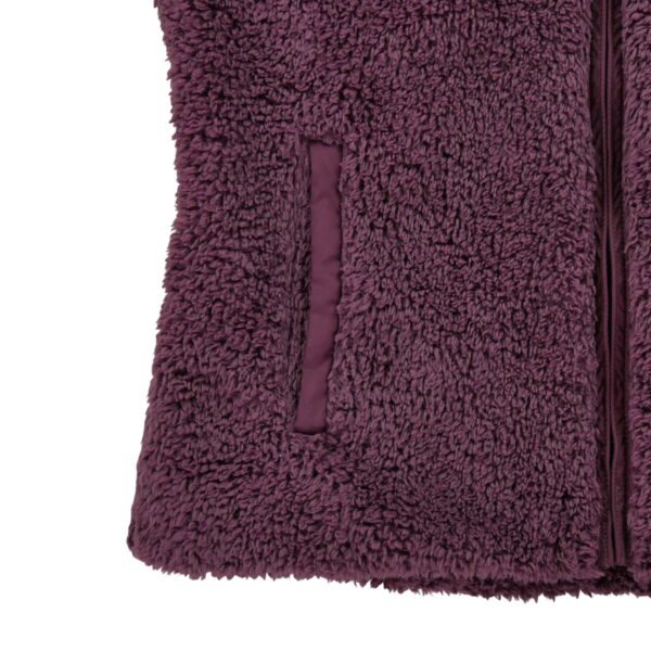 Veste polaires femme sans manches bordeaux Patagonia Col Montant