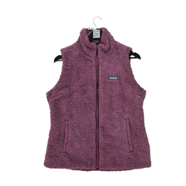 Veste polaires femme sans manches bordeaux Patagonia Col Montant