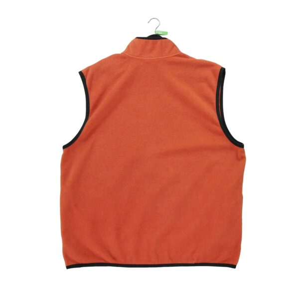 Veste polaires homme sans manches orange Adidas Col Montant