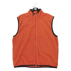 Veste polaires homme sans manches orange Adidas Col Montant