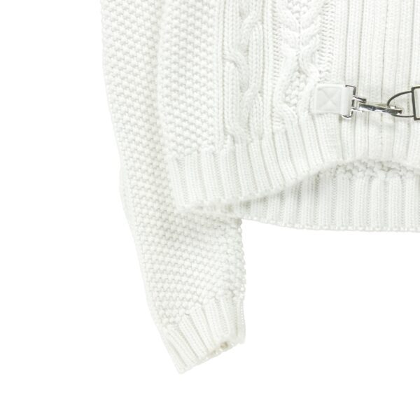 Gilet Femme  cardigan Blanc – Image 5