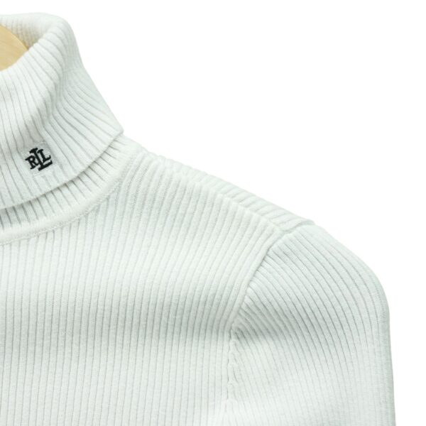 Pull Femme  col roulé Blanc – Image 3
