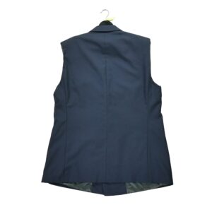 Blazer femme sans manches marine Burberry Col Revert