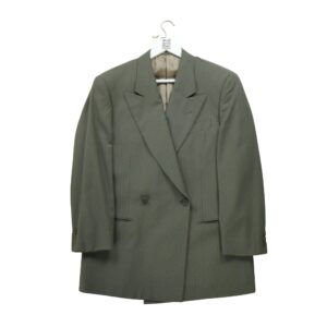 Blazer homme manches longues marron Armani Motif a rayures Col Revert