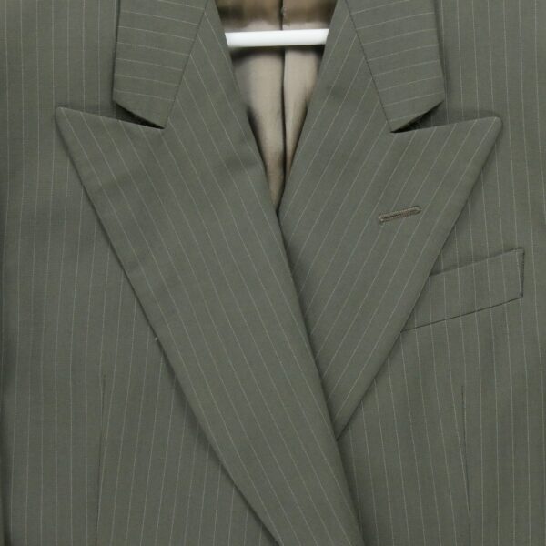 Blazer homme manches longues marron Armani Motif a rayures Col Revert