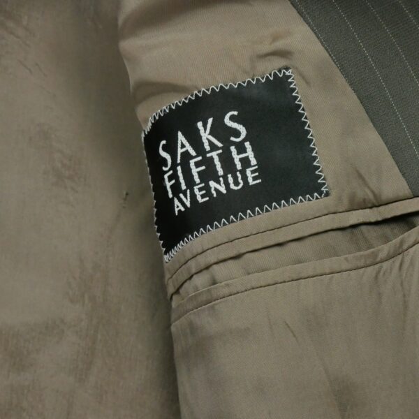 Blazer homme manches longues marron Armani Motif a rayures Col Revert