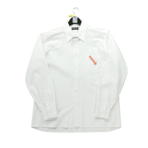 Chemise classiques homme manches longues blanc Dior