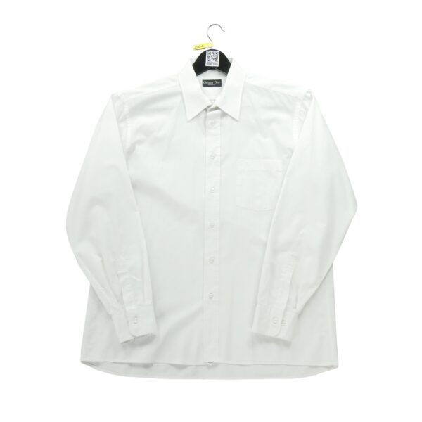 Chemise classiques homme manches longues blanc Dior