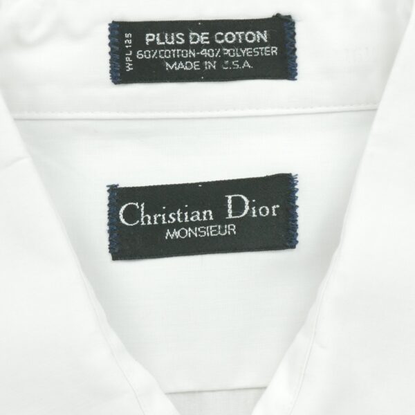 Chemise classiques homme manches longues blanc Dior