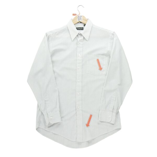 Chemise classiques homme manches longues blanc Dior Motif a rayures