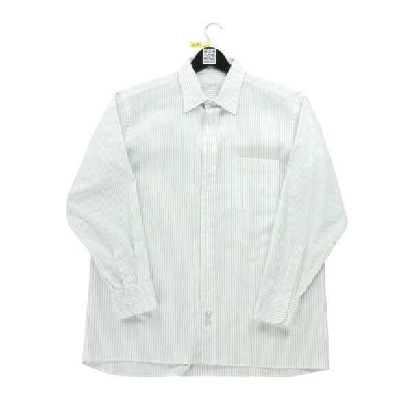 Chemise classiques homme manches longues blanc Dior Motif a rayures