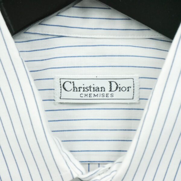 Chemise classiques homme manches longues blanc Dior Motif a rayures