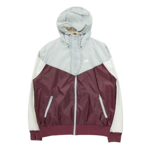 Coupe vent homme manches longues bordeaux Nike Col Montant