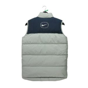 Doudoune enfant sans manches gris Nike Col Montant