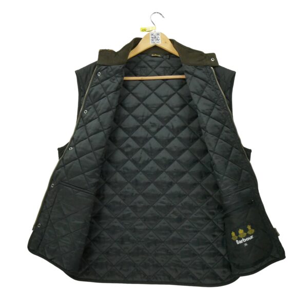 Doudoune homme sans manches noir Barbour Col Montant