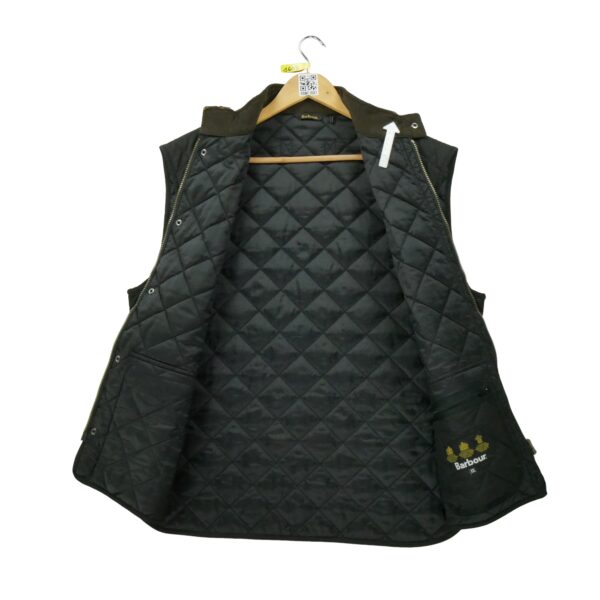 Doudoune homme sans manches noir Barbour Col Montant