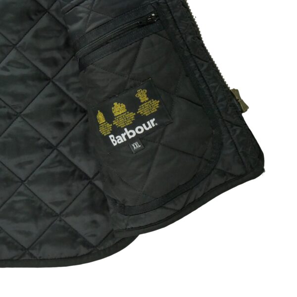 Doudoune homme sans manches noir Barbour Col Montant