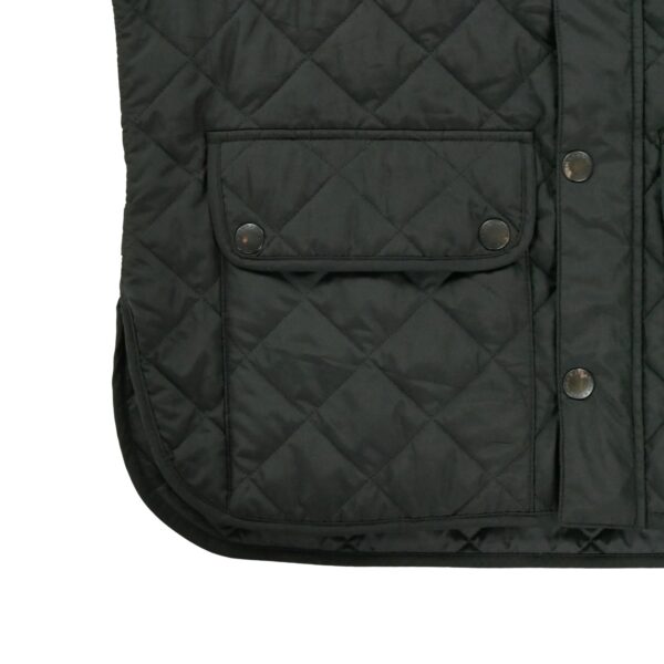 Doudoune homme sans manches noir Barbour Col Montant