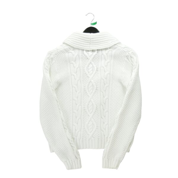 Gilet femme manches longues blanc Lauren Ralph Lauren Col Chale