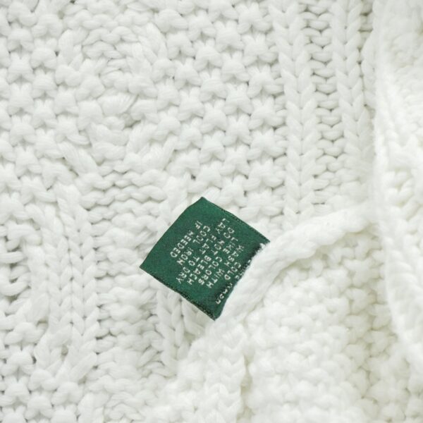Gilet femme manches longues blanc Lauren Ralph Lauren Col Chale