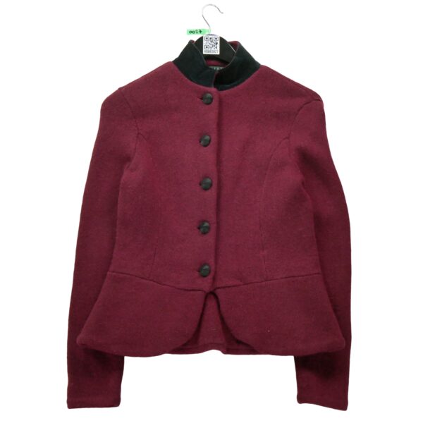 Gilet femme manches longues bordeaux Ralph Lauren Col Montant