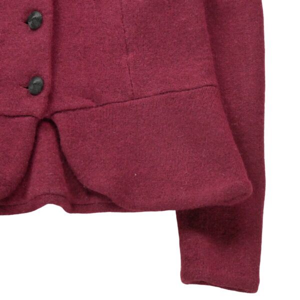 Gilet femme manches longues bordeaux Ralph Lauren Col Montant