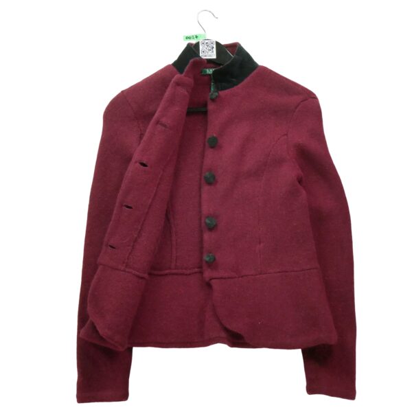 Gilet femme manches longues bordeaux Ralph Lauren Col Montant