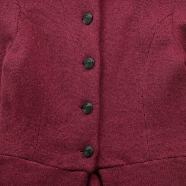 Gilet femme manches longues bordeaux Ralph Lauren Col Montant