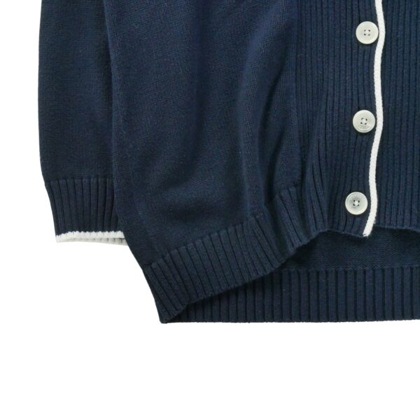 Gilet femme manches longues marine Ralph Lauren Col Chale