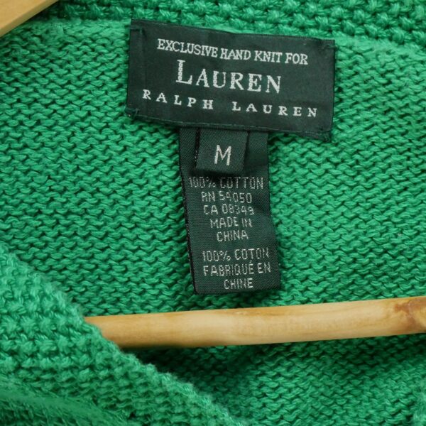 Gilet femme manches longues vert Ralph Lauren Col V